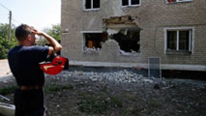Bombardeos en Donetsk, Ucrania