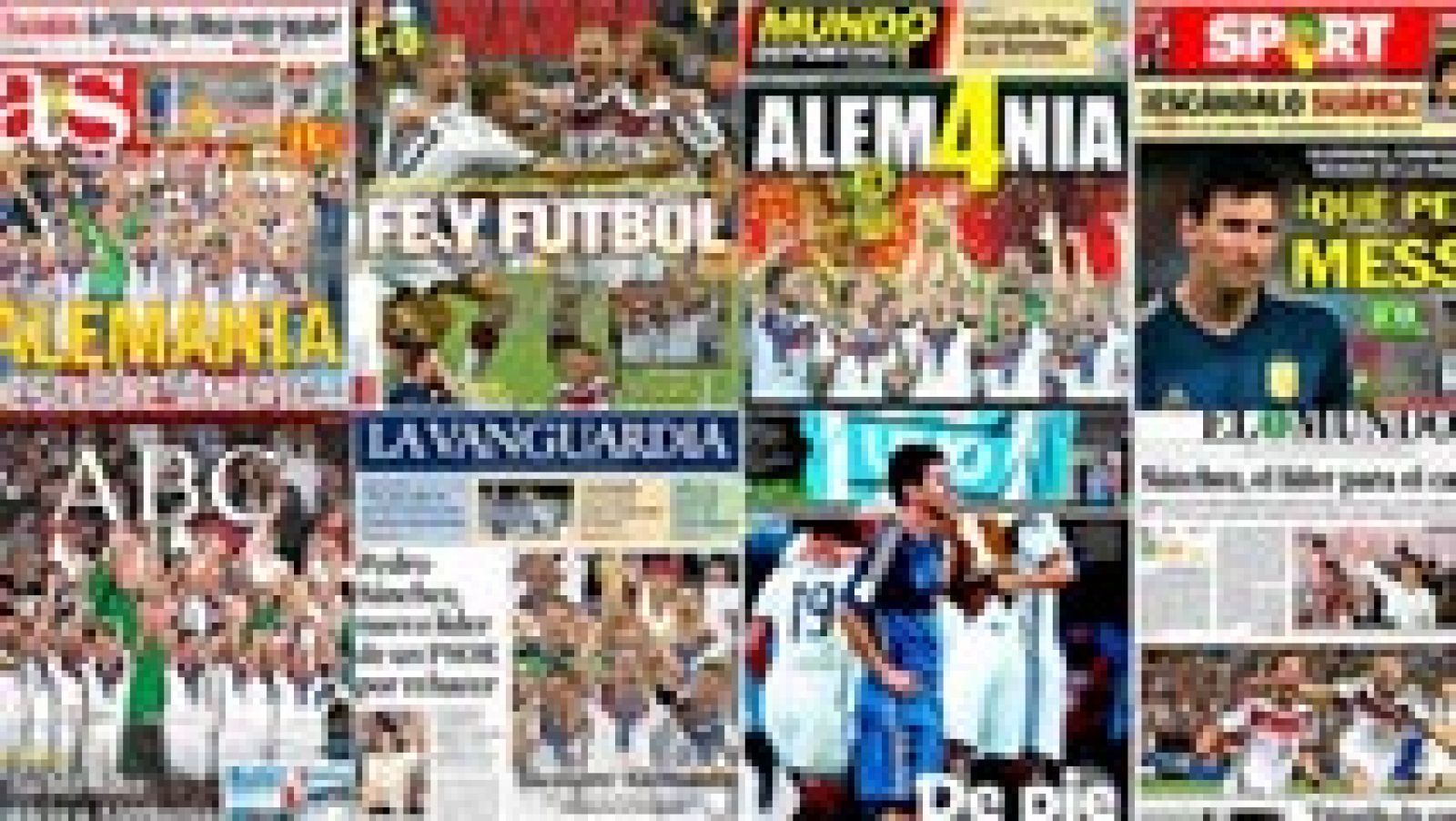 Informativo 24h: La prensa alemana elogia el Mundial ganado en Brasil | RTVE Play