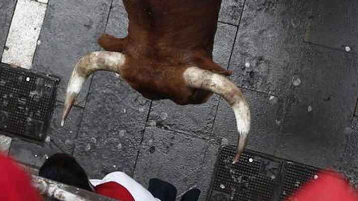 San Fermín - Cámara aérea: octavo encierro