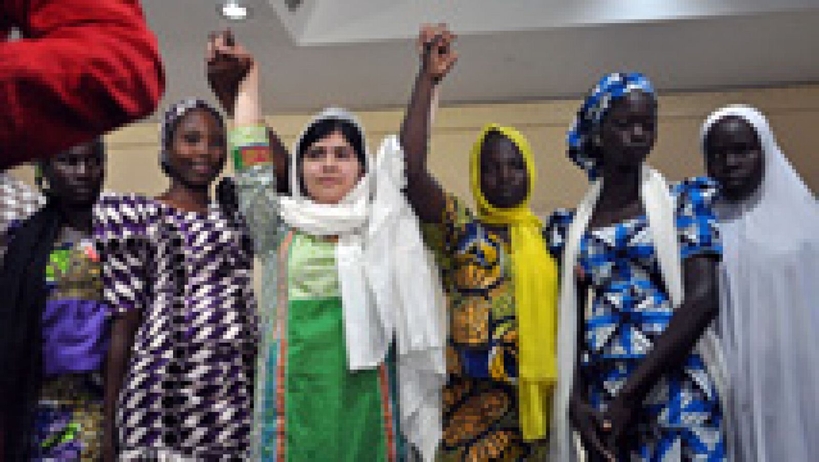 Telediario 1: Malala pide al presidente de Nigeria que redoble esfuerzos para liberar a las niñas secuestradas | RTVE Play