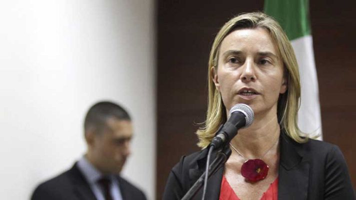 Telediario 1 - Reparto de cargos en la UE