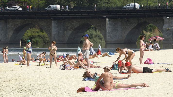 Telediario 1 - Alerta por calor en media España