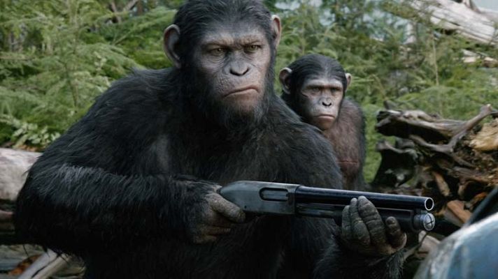 Telediario 1 - El protagonista de "El amanecer del planeta de los simios"