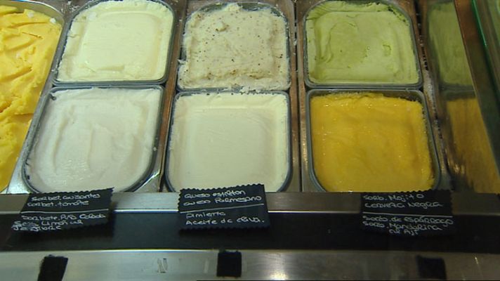Telediario 1 - Los helados, una buena forma de combatir el calor