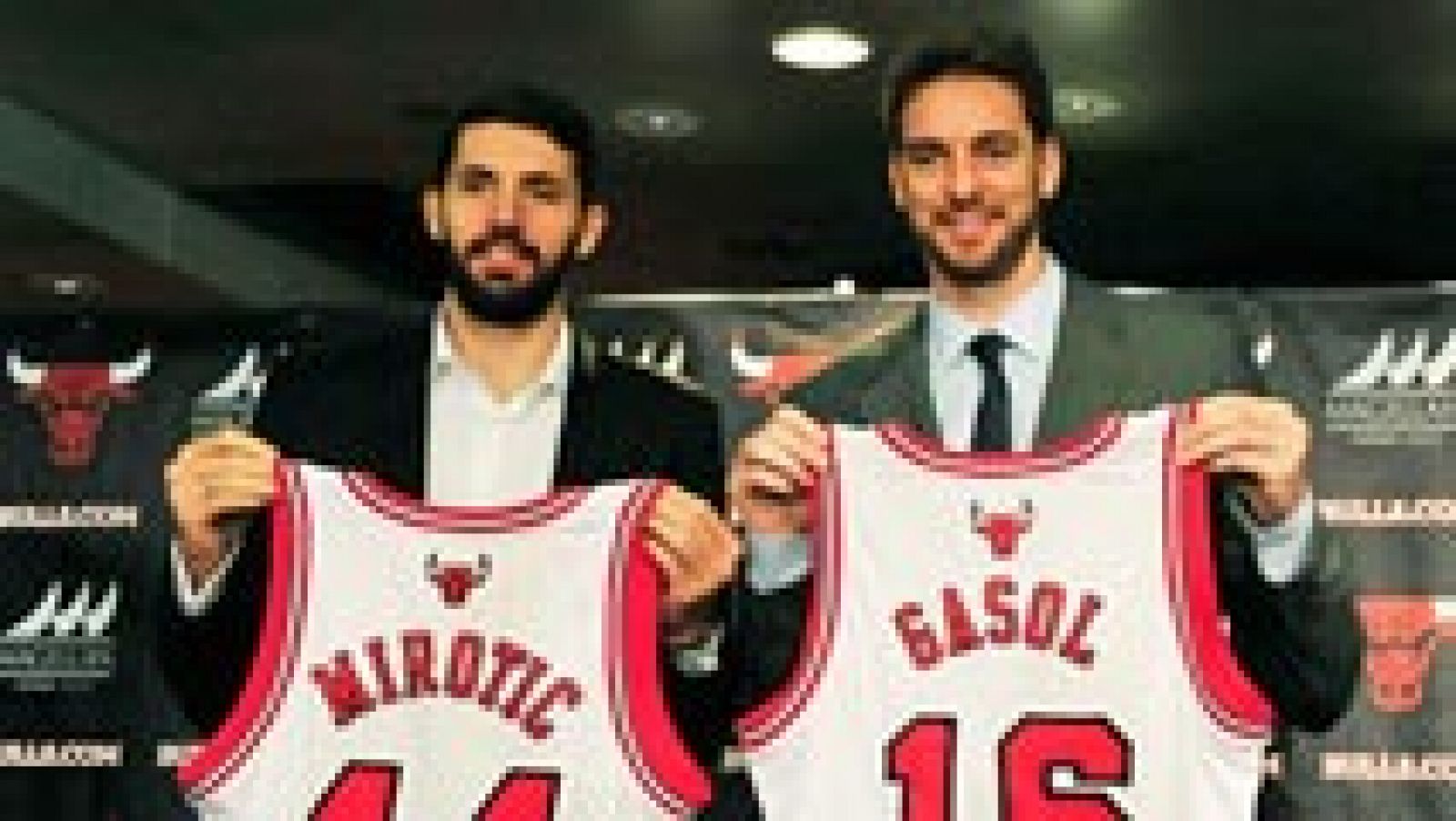 Telediario 1: Gasol y Mirotic, presentados como jugadores de Bulls | RTVE Play