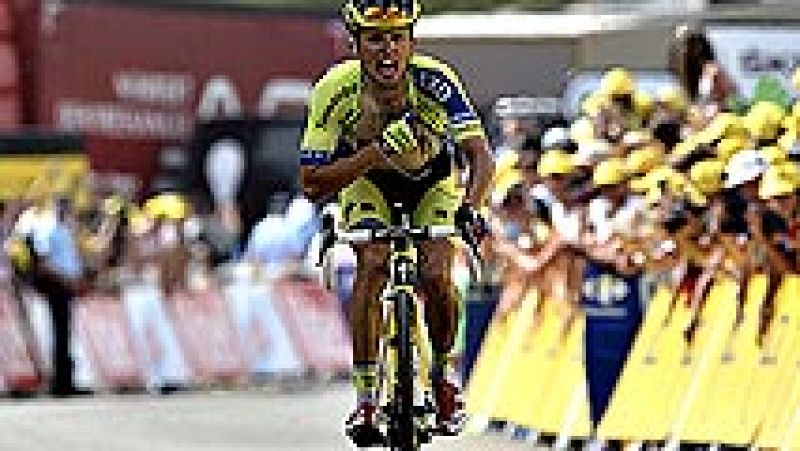 El polaco Rafal Majka logró hoy la victoria en la decimocuarta etapa del Tour de Francia, en la estación de Risoul, de primera categoría, por delante del maillot amarillo, el italiano Vincenzo Nibali, que afianzó su liderato. El español Alejandro Val