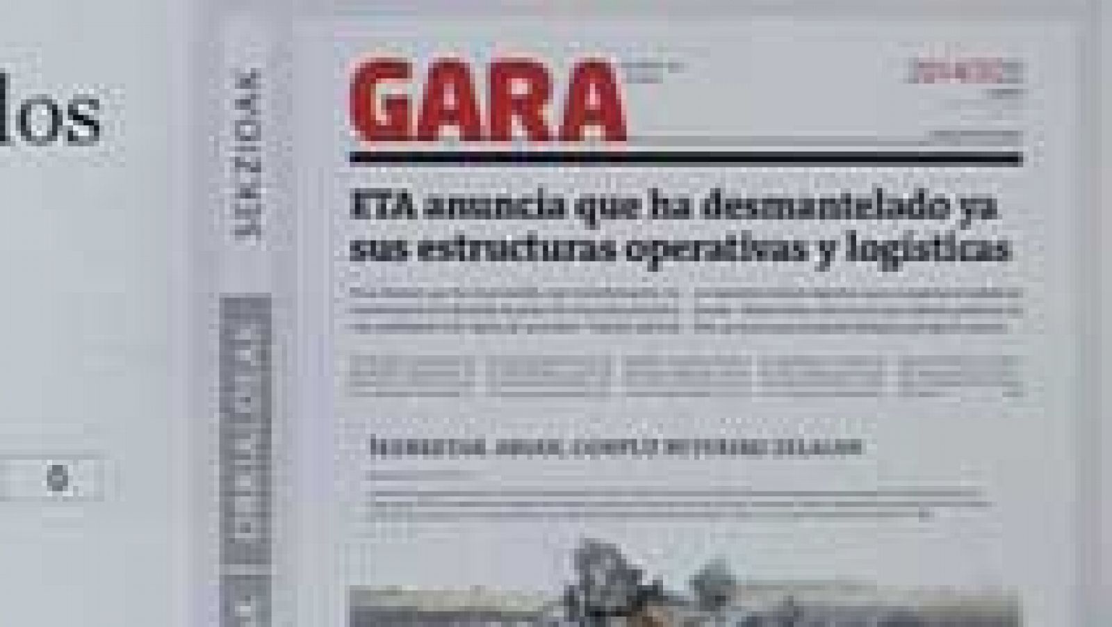 Telediario 1: ETA asegura que está desmantelando su estructura armada | RTVE Play