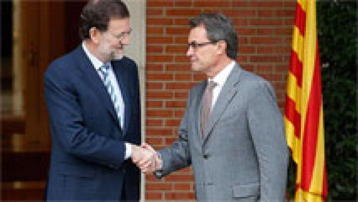 Telediario 1 - La próxima reunión pública del presidente Rajoy y Artur Mas
