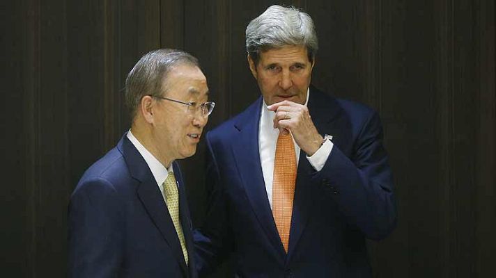 Informativo 24h - Kerry y Ban Ki-moon negocian un alto el fuego en Gaza