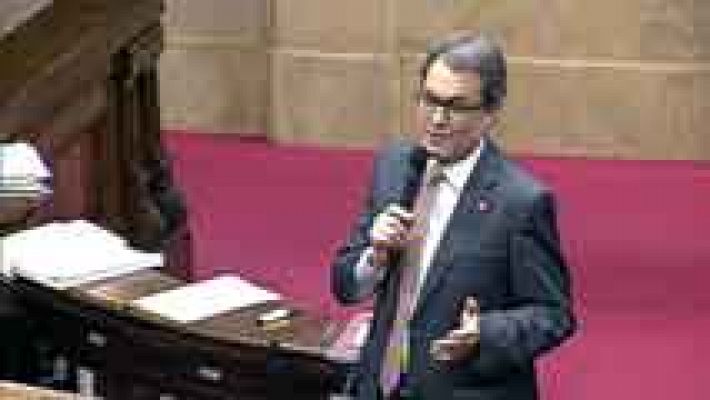 Telediario 1 - Artur Mas ha avanzado la agenda que llevará a la Moncloa