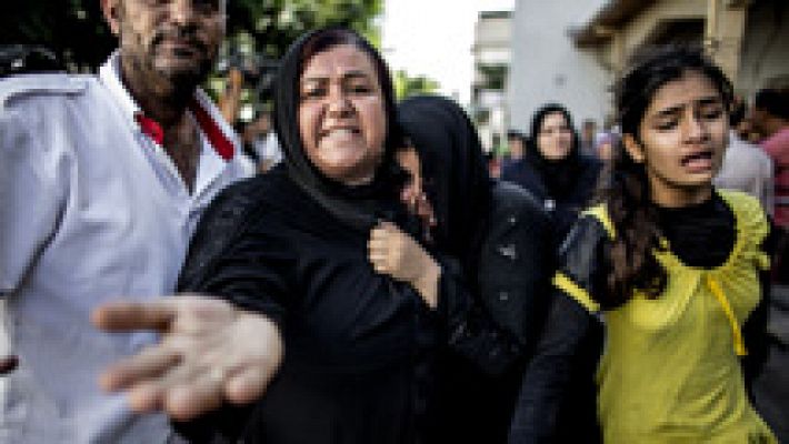 Telediario 1 - Escenas de dolor y desesperación tras el ataque sobre una escuela de la ONU en Gaza
