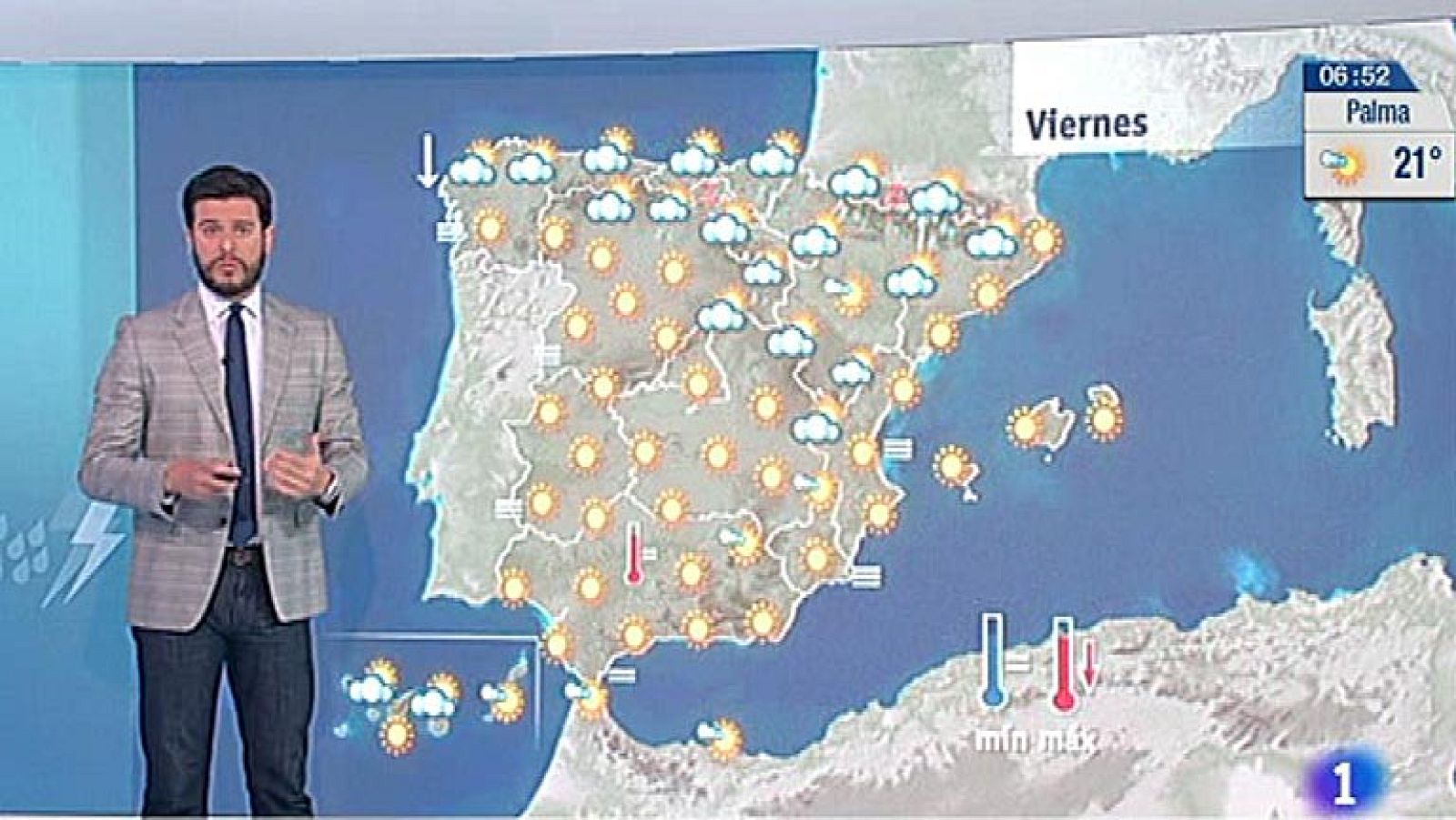 Tormentas fuertes en el Pirineo y en el Cantábrico oriental