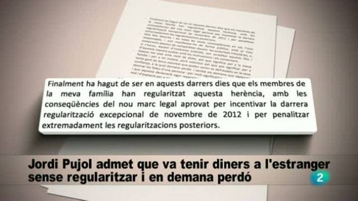 L'Informatiu - Pujol diu que va amagar l'herència del seu pare a l'estranger de manera irregular