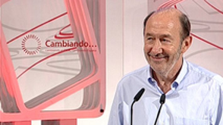 Rubalcaba a Pedro Sánchez: "Tienes todo mi apoyo"