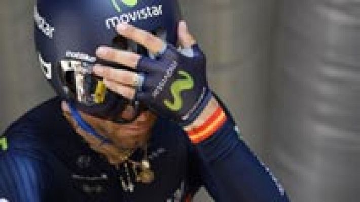 Telediario 1 - La contrarreloj deja a Valverde sin el podio del Tour