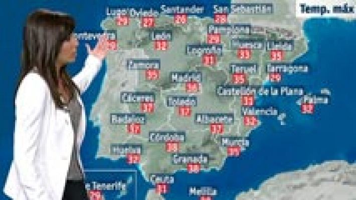 Suben las temperaturas en puntos de Galicia y en la mitad sur peninsular