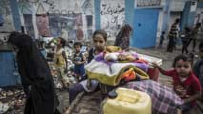 Telediario 1 - Hamas acepta el alto el fuego humanitario de 24 horas