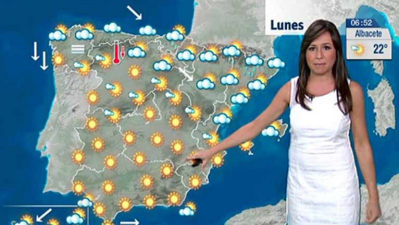 Chubascos en Cataluña y altas temperaturas en Madrid y La Mancha