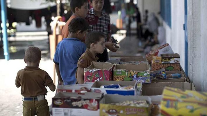 Telediario 1 - Los combates en Gaza han sido menos intensos