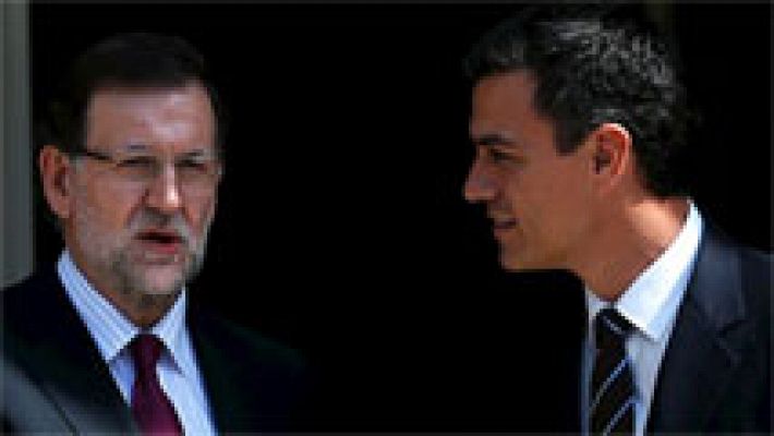 Reunión de Mariano Rajoy y Pedro Sánchez en la Moncloa