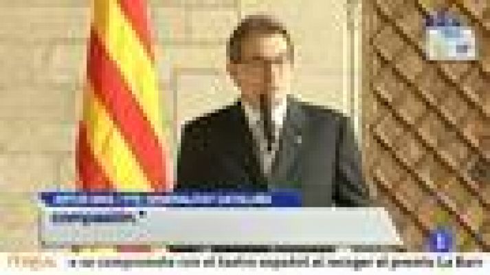 Telediario 1 - Rajoy y Mas se entrevistan hoy en Moncloa