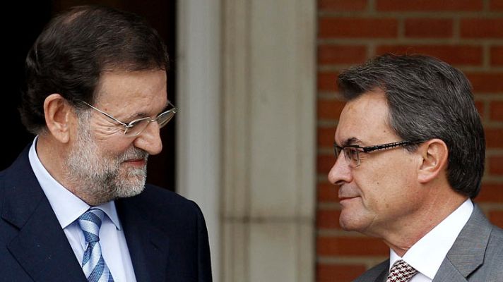 Telediario 1 - Rajoy y Mas se entrevistan hoy en Moncloa