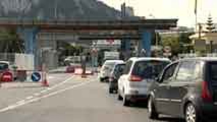 Telediario 1 - Nuevo permiso de paso a Gibraltar