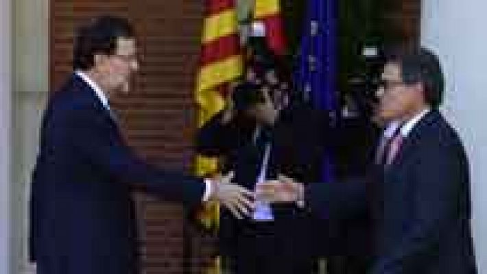 La foto de la reunión entre Rajoy y Mas, la más esperada