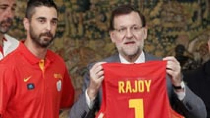 Rajoy desea suerte a la selección española antes del Mundobasket 2014