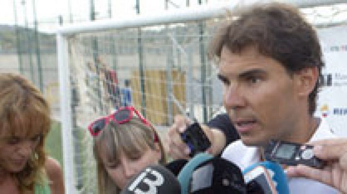 Telediario 1 - Nadal se lesiona la muñeca derecha