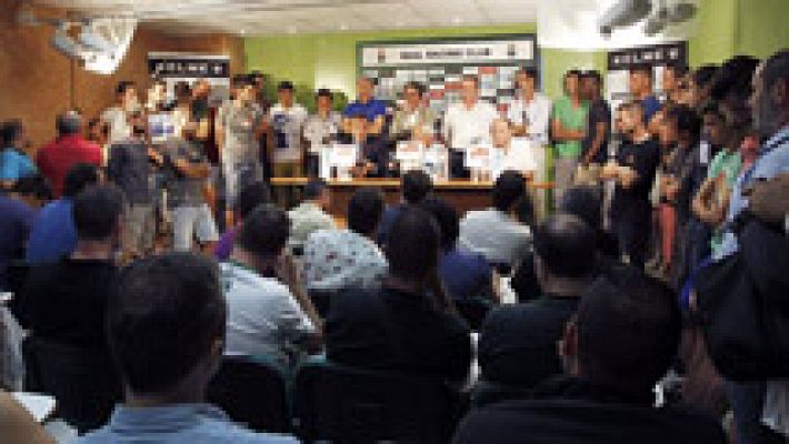 Telediario 1 - Racing y Murcia, pendientes de la LFP