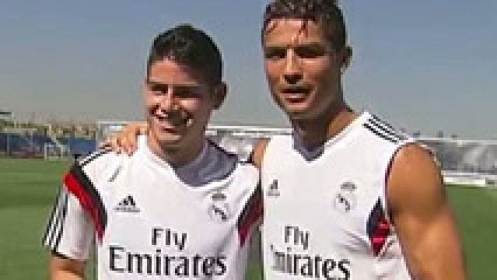 James y Cristiano se ponen a punto