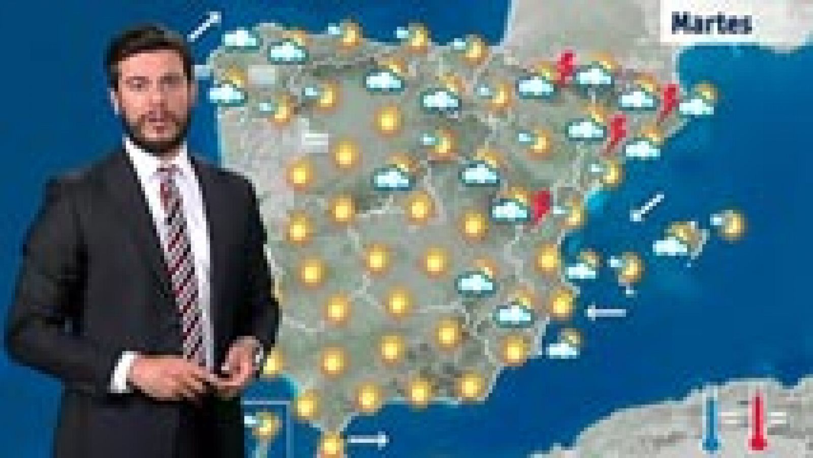 El tiempo: Tormentas en Cataluña y Aragón y temperaturas altas  | RTVE Play