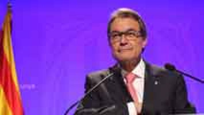 Telediario 1 - Según Mas la recuperación económica tiene "acento catalán"