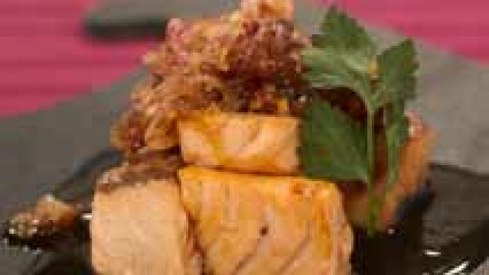 RTVE Cocina - Tacos de salmón con chalotas a la miel