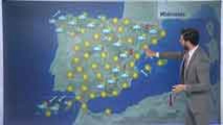 El tiempo - Chubascos y tormentas fuertes en el Pirineo oriental