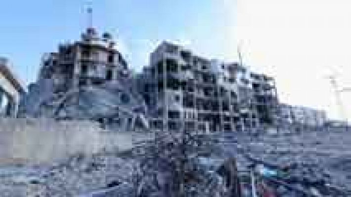 Telediario 1 - Palestinos con pasaporte extranjero huyen de Gaza