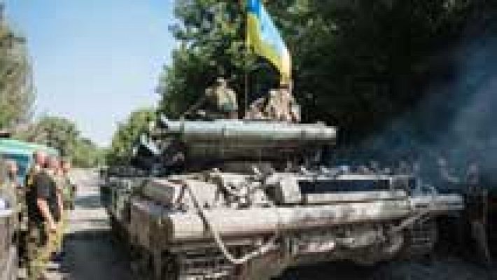 Telediario 1 - Tropas ucranianas en Donetsk