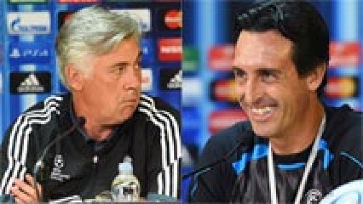 Ancelotti y Emery confían en la victoria de sus equipos