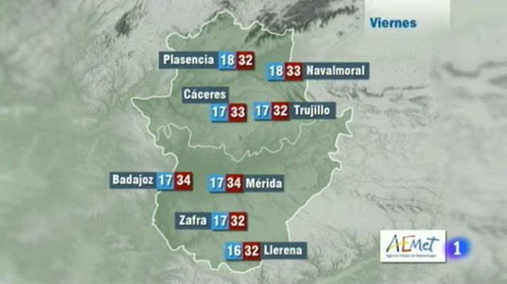 El Tiempo en Extremadura - 14/08/2014