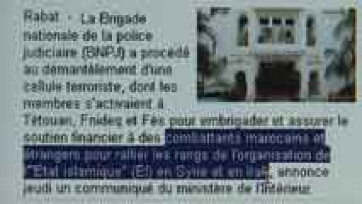 Telediario 1 - Detienen a nueve yihadistas con vínculos en Ceuta