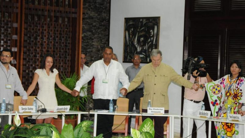 Las víctimas del conflicto de Colombia participan en las negociaciones de paz