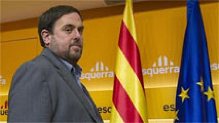 Telediario 1 - Reacciones en Cataluña a la sugerencia de ERC de desobedecer al Constitucional
