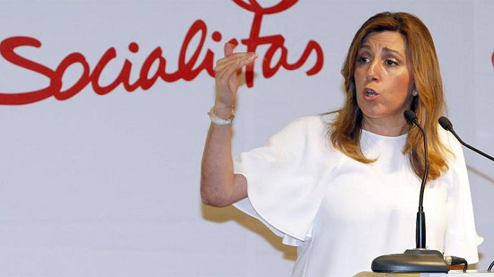 Telediario 1 - Susana Díaz defiende la honestidad de Chaves y Griñán