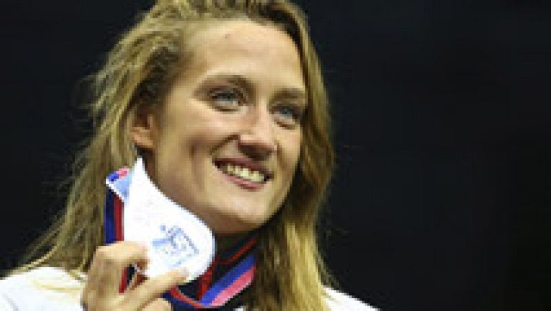 La nadadora española Mireia Belmonte ha conseguido una medalla de plata en la prueba de 400 estilos, su segundo metal en los Europeos de Berlín, tras el conseguido en aguas abiertas.