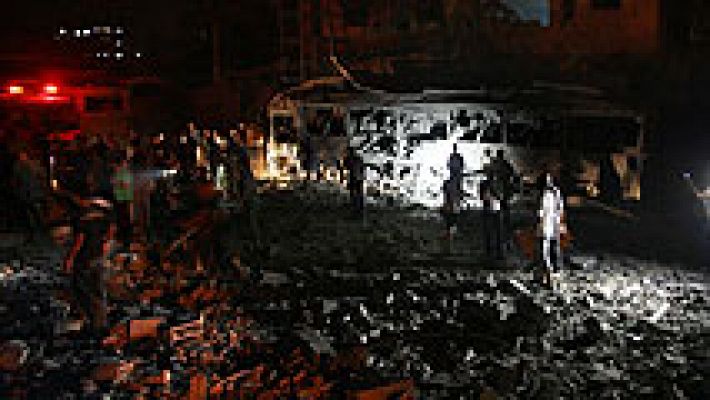 Telediario 1 - Milicianos palestinos lanzan tres cohetes e Israel responde con bombardeos