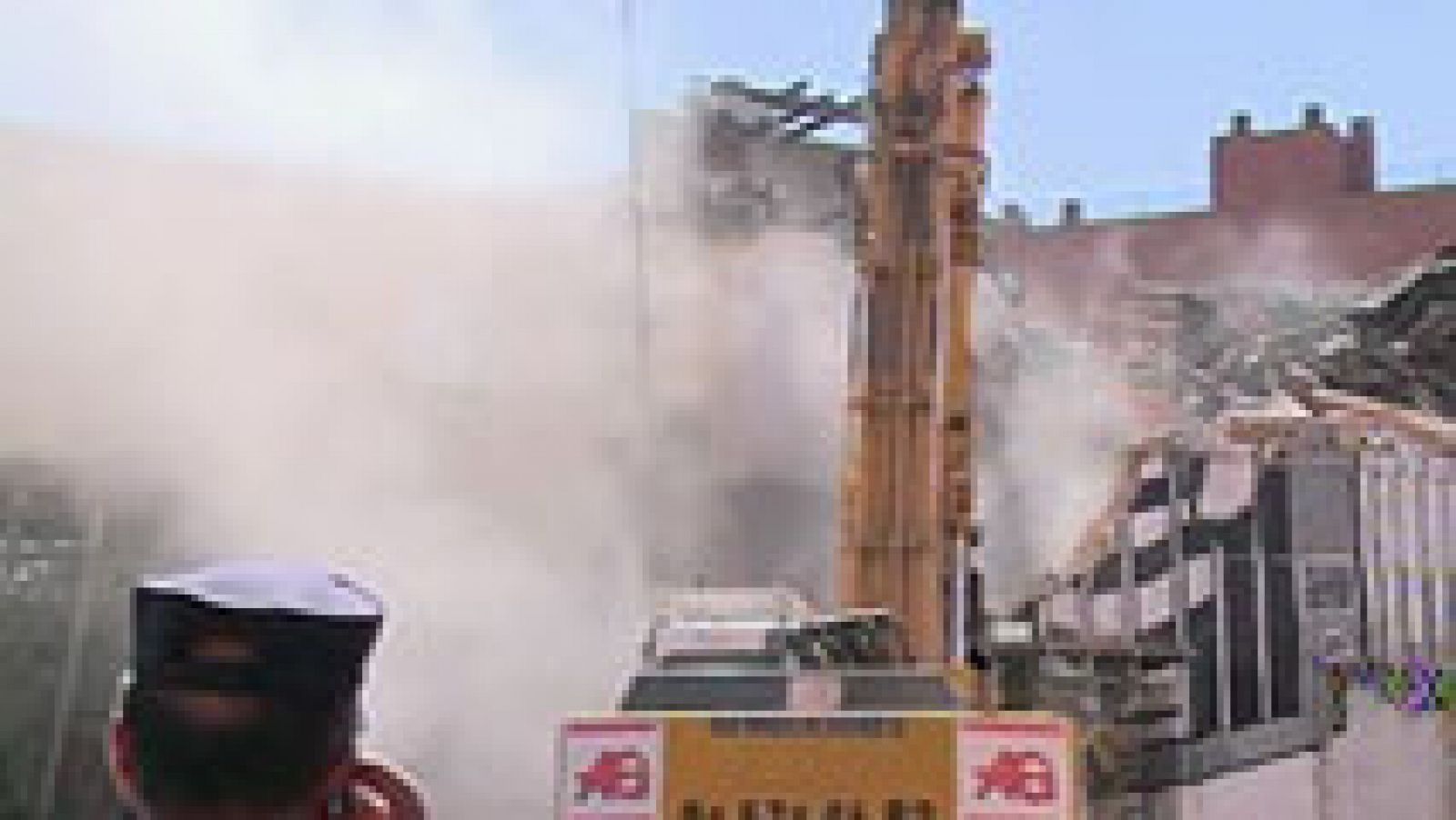 Demolido el Centro Social Okupado La Traba en el barrio madrileño de Arganzuela