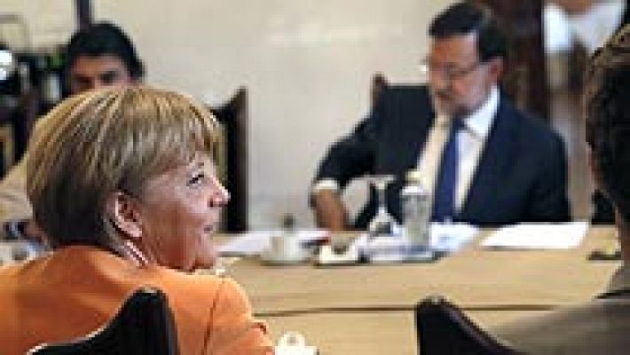 Reunión entre Rajoy y Merkel