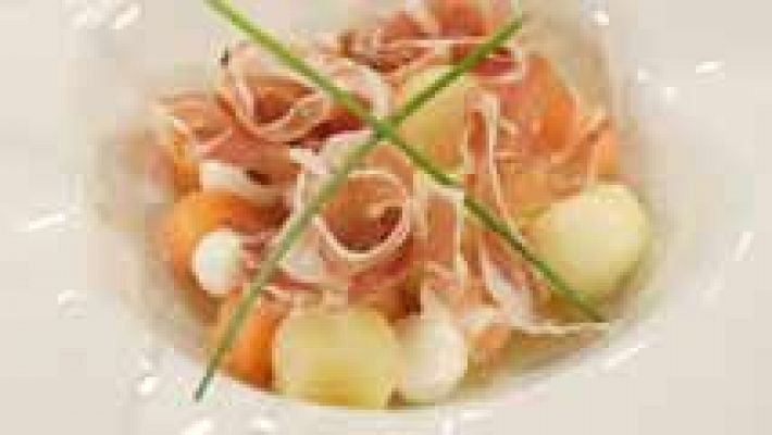 Ensalada de melón con jamón