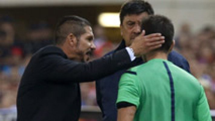 Vuelve a ver el incidente de Simeone en la Supercopa